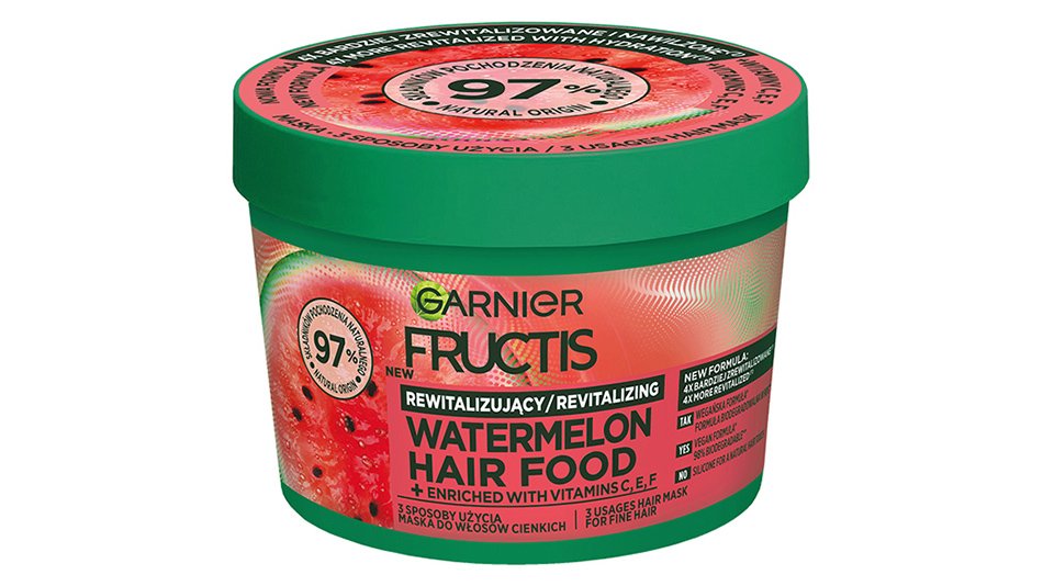 Regenerująca maska do włosów Garnier Fructis Watermelon Hair Food