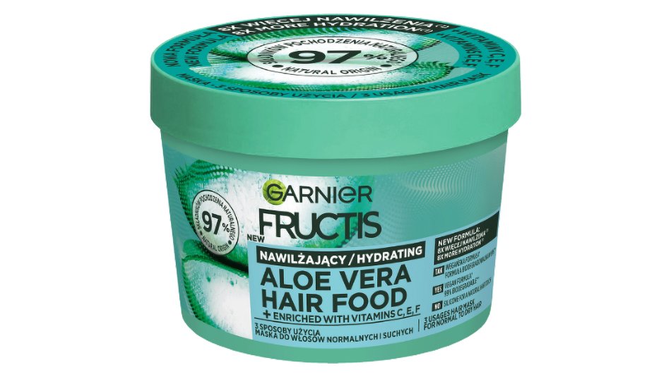 Garnier Fructis Nawilżająca maska do włosów suchych i normalnych Aloe Hair food