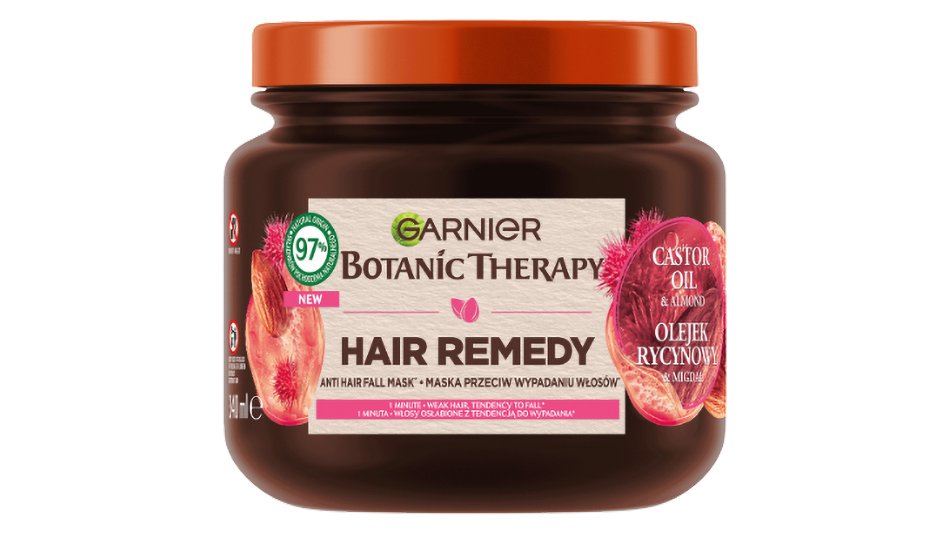 Garnier Botanic Therapy Maska do włosów z olejkiem rycynowym i migdałem