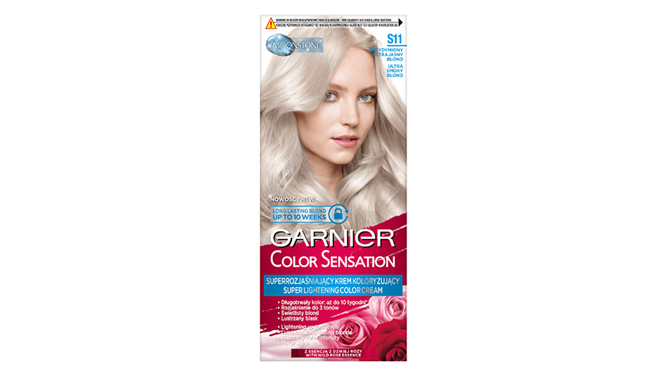 Farba Color Sensation Garnier w odcieniu S11 Przydymiony ultrajasny blond