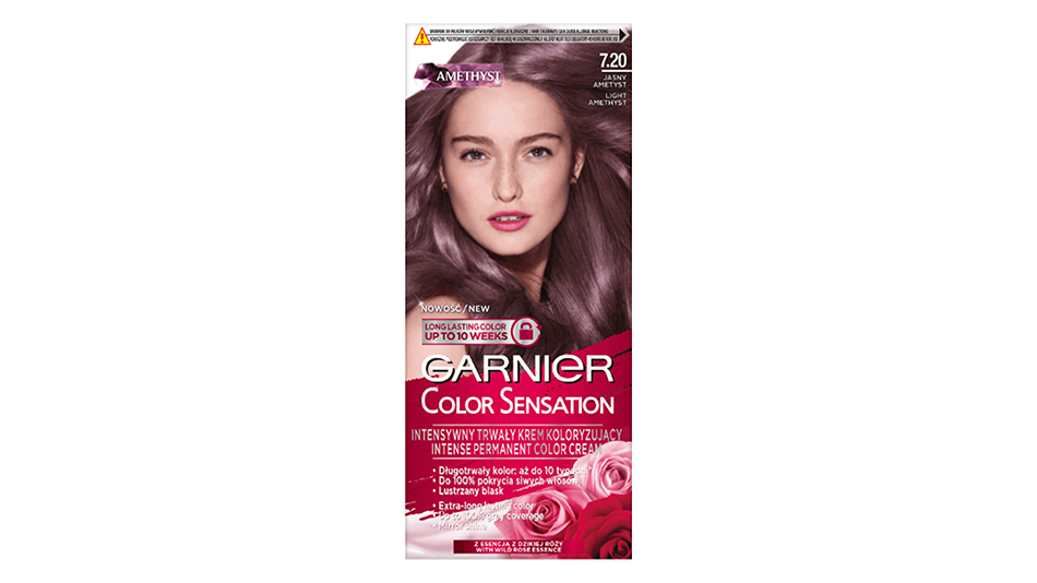 Farba Color Sensation Garnier w odcieniu 7.20 Jasny ametyst