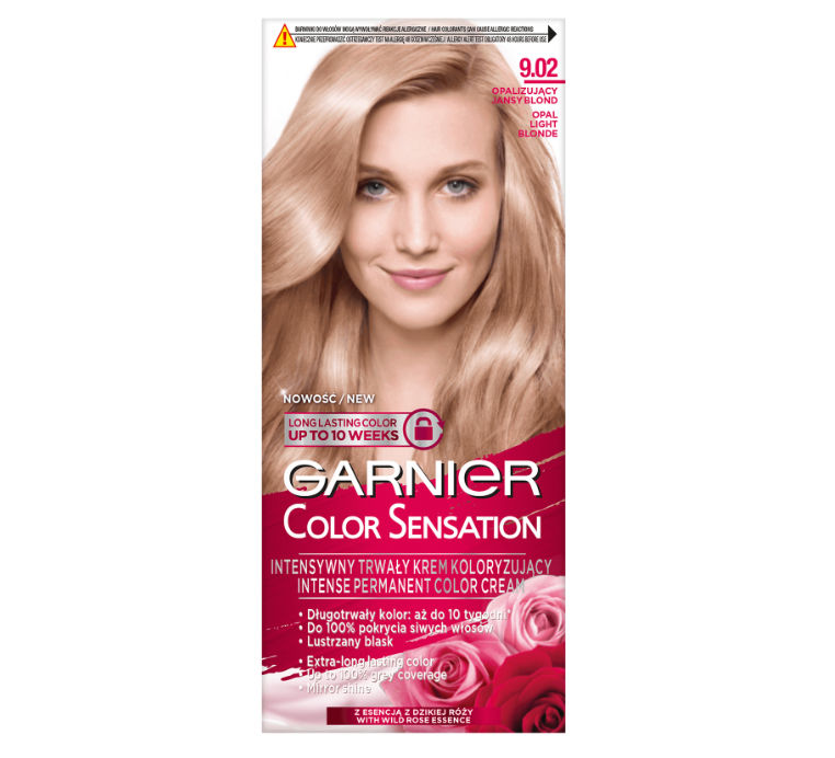 Garnier Color Sensation 9.02 Opalizujący jasny blond Farba do włosów