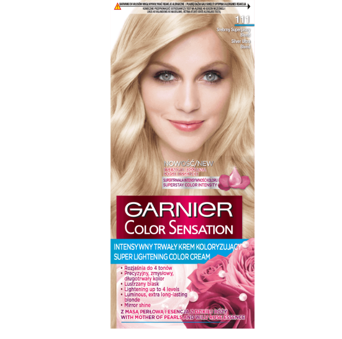Garnier Color Sensation 111 Srebrny superjasny blond Farba do włosów