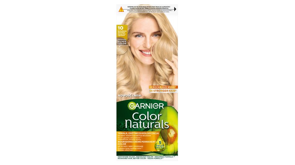 Garnier Color Naturals 10 bardzo bardzo jasny blond.