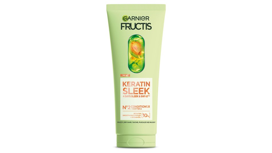 Odżywka do włosów wygładzająca Garnier Keratin Sleek