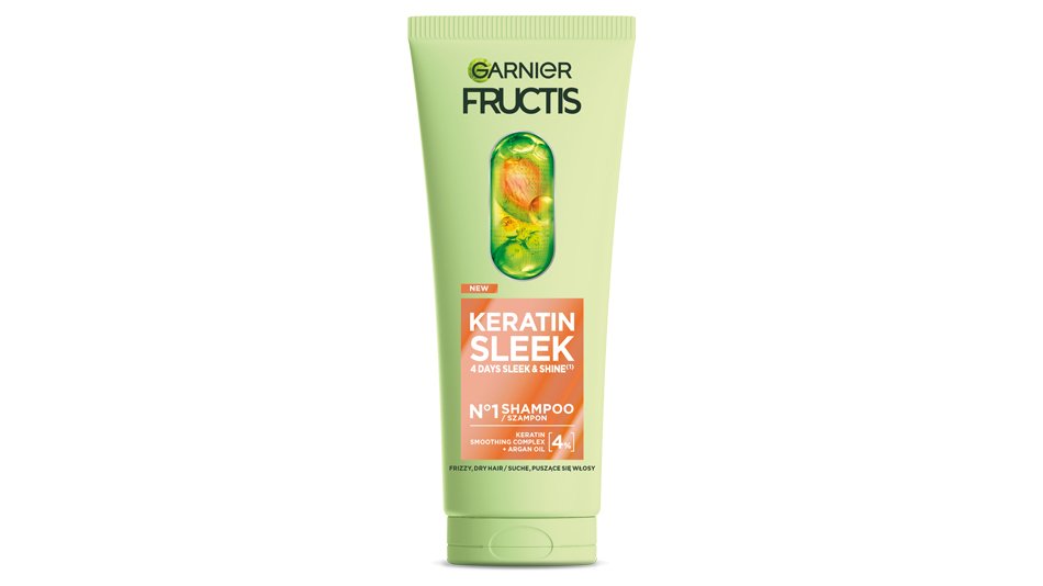Szampon z keratyną Garnier Keratin Sleek