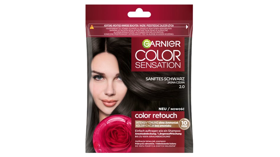 Szampon koloryzujący Garnier Color Retouch 2.0 Jasna Czerń