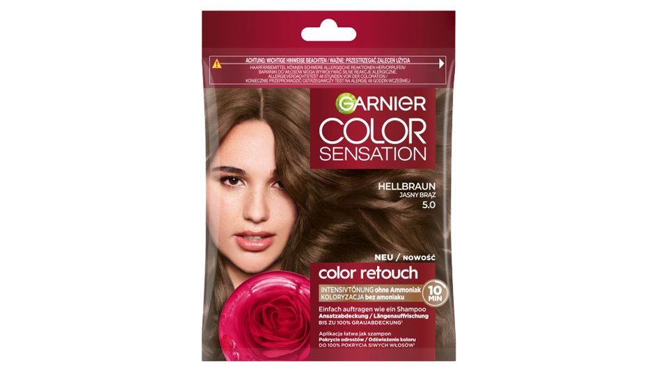 Szampon koloryzujący Garnier Color Retouch 5.0 Jasny Brąz