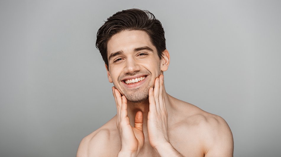 męska skóra twarzy