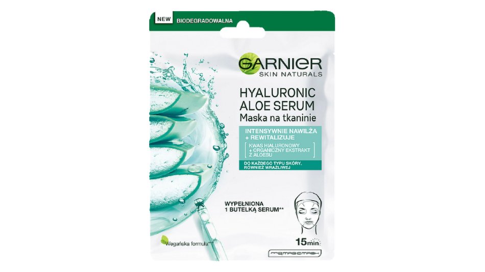 Maska na tkaninie z kwasem hialuronowym