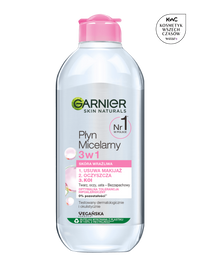 Płyn Micelarny do skóry wrażliwej 3w1 Garnier Skin Naturals 400ml