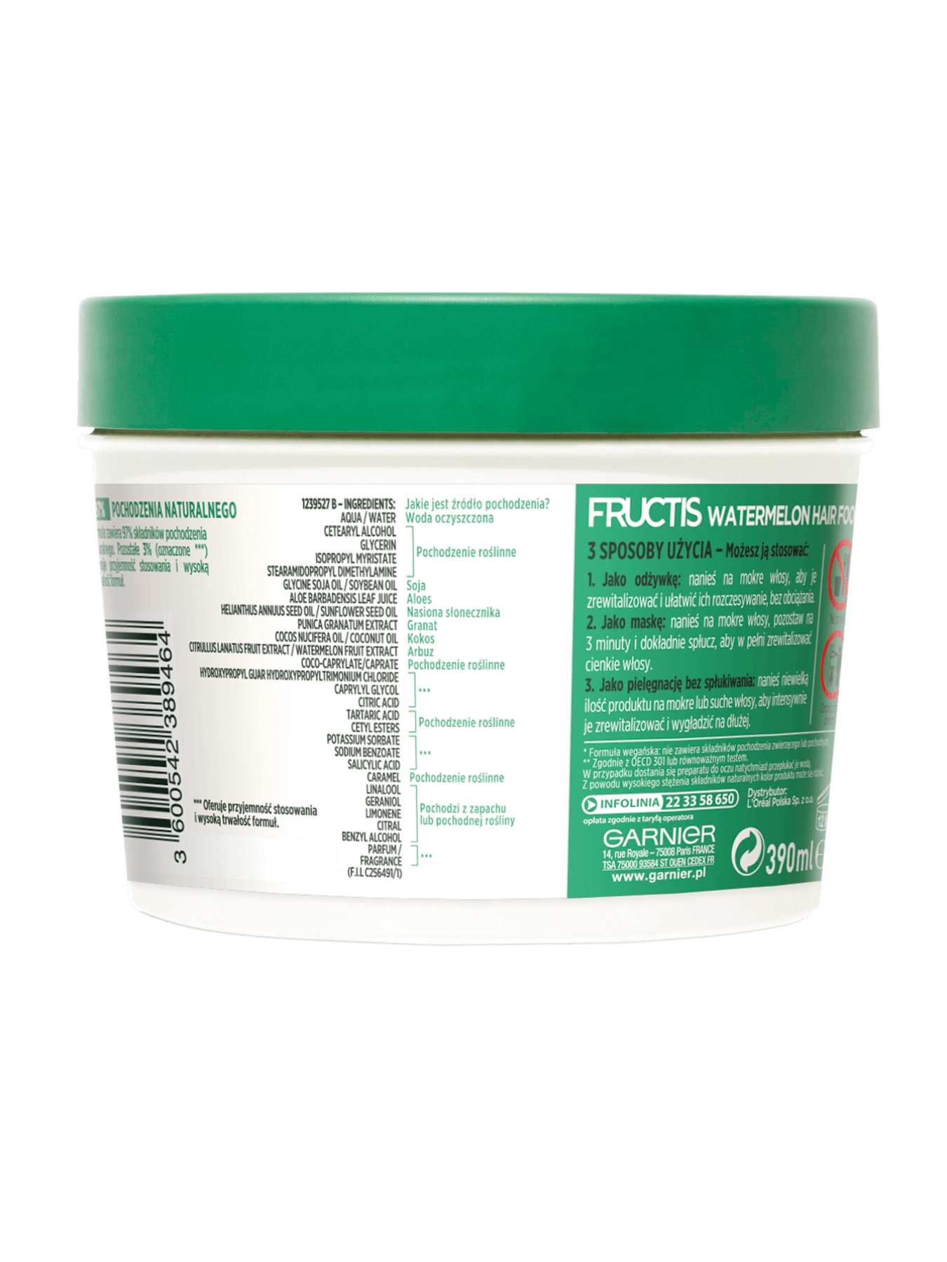 Garnier Fructis Watermelon Hair Food maska