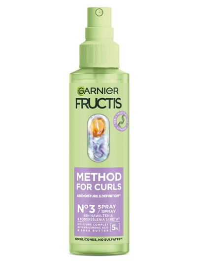 Spray Garnier Fructis Method For Curls