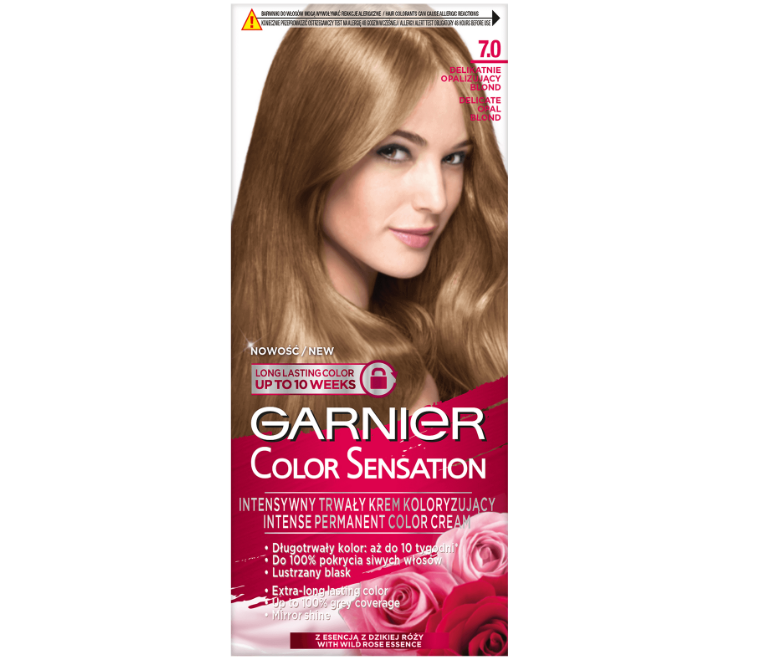 Garnier Color Sensation 7.0 Delikatnie opalizujący blond Farba do włosów