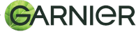 Logo Garnier z zielonym liściastym „G”, na czarnym tle
