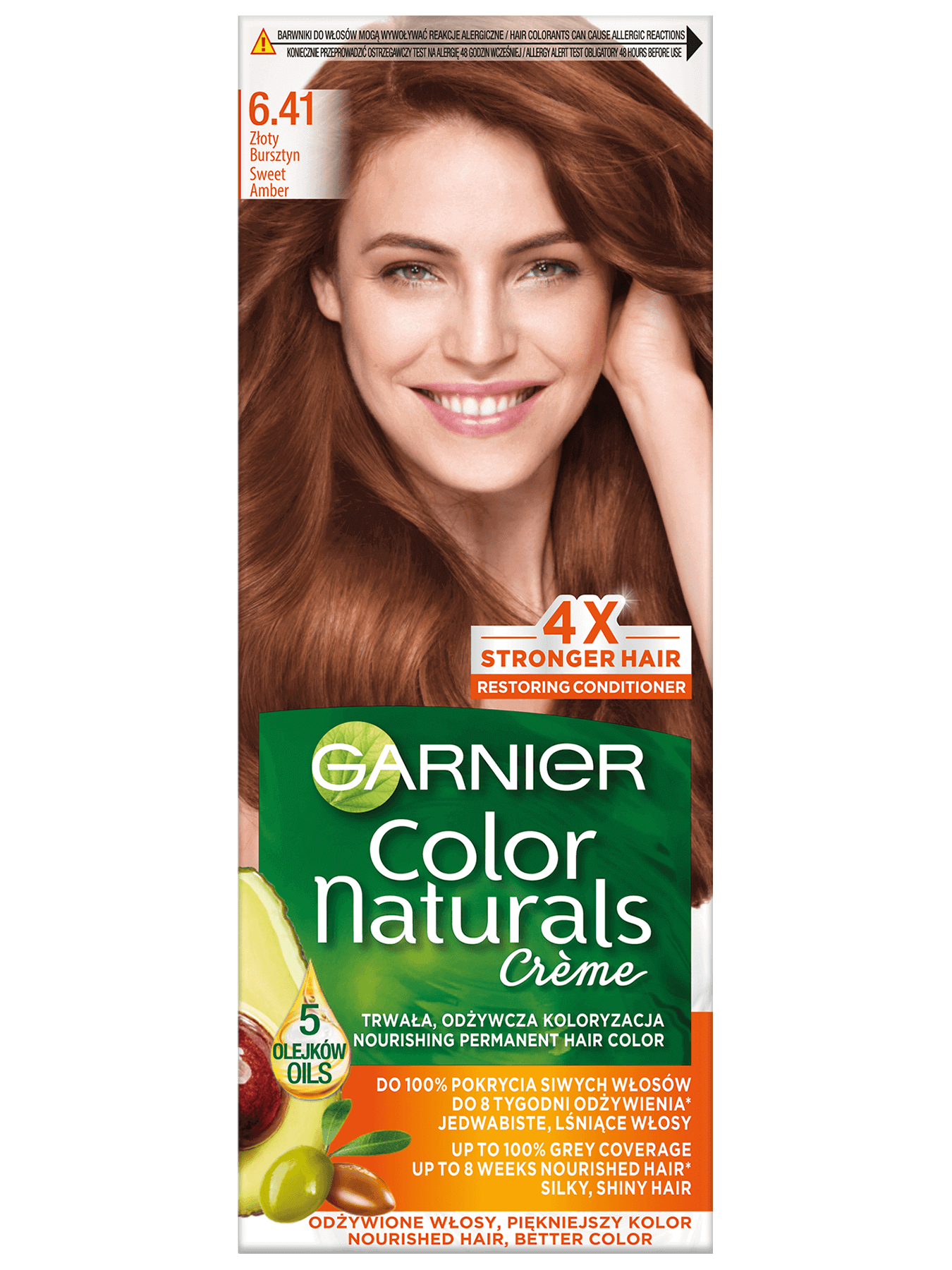 Farba do włosów Garnier Color Naturals 6 4 1 złoty Bursztyn