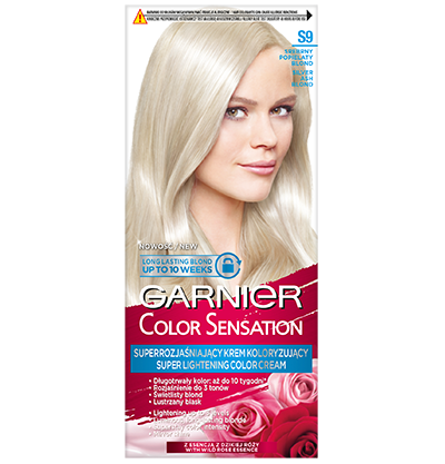Garnier Color Sensation 9 Srebrny Popielaty Blond