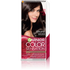 Opakowanie farby Garnier Color Sensation 3.0 Prestiżowy Brąz z uśmiechniętą modelką, na białym tle
