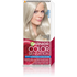 Opakowanie farby Garnier Color Sensation S9 z modelką o srebrzysto-popielatych blond włosach