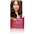 Białe opakowanie farby Garnier Color Sensation 5.0 Świetlisty Jasny Brąz z uśmiechniętą modelką