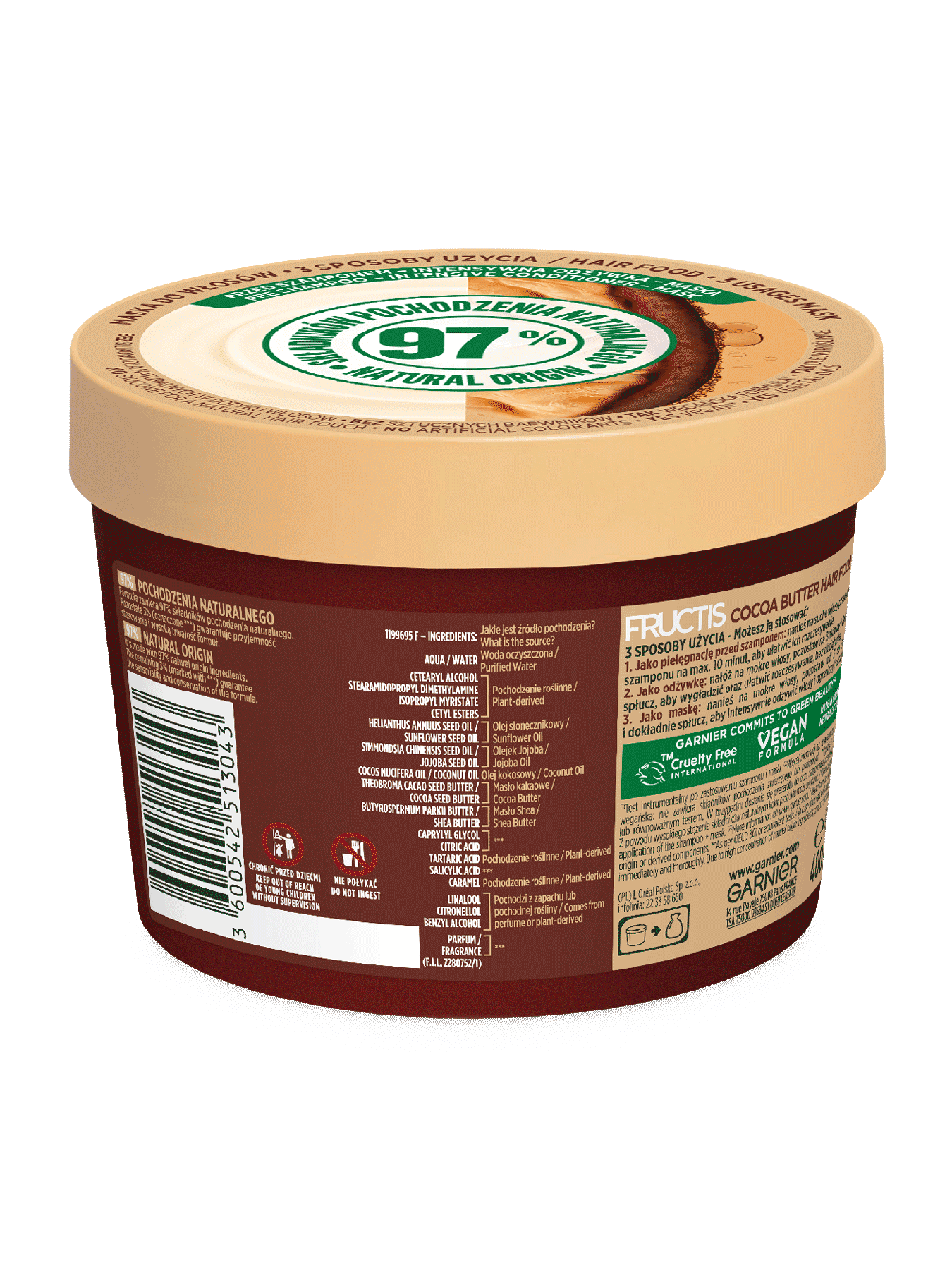 3600542513043 HAIR FOOD COCOA Maska 05