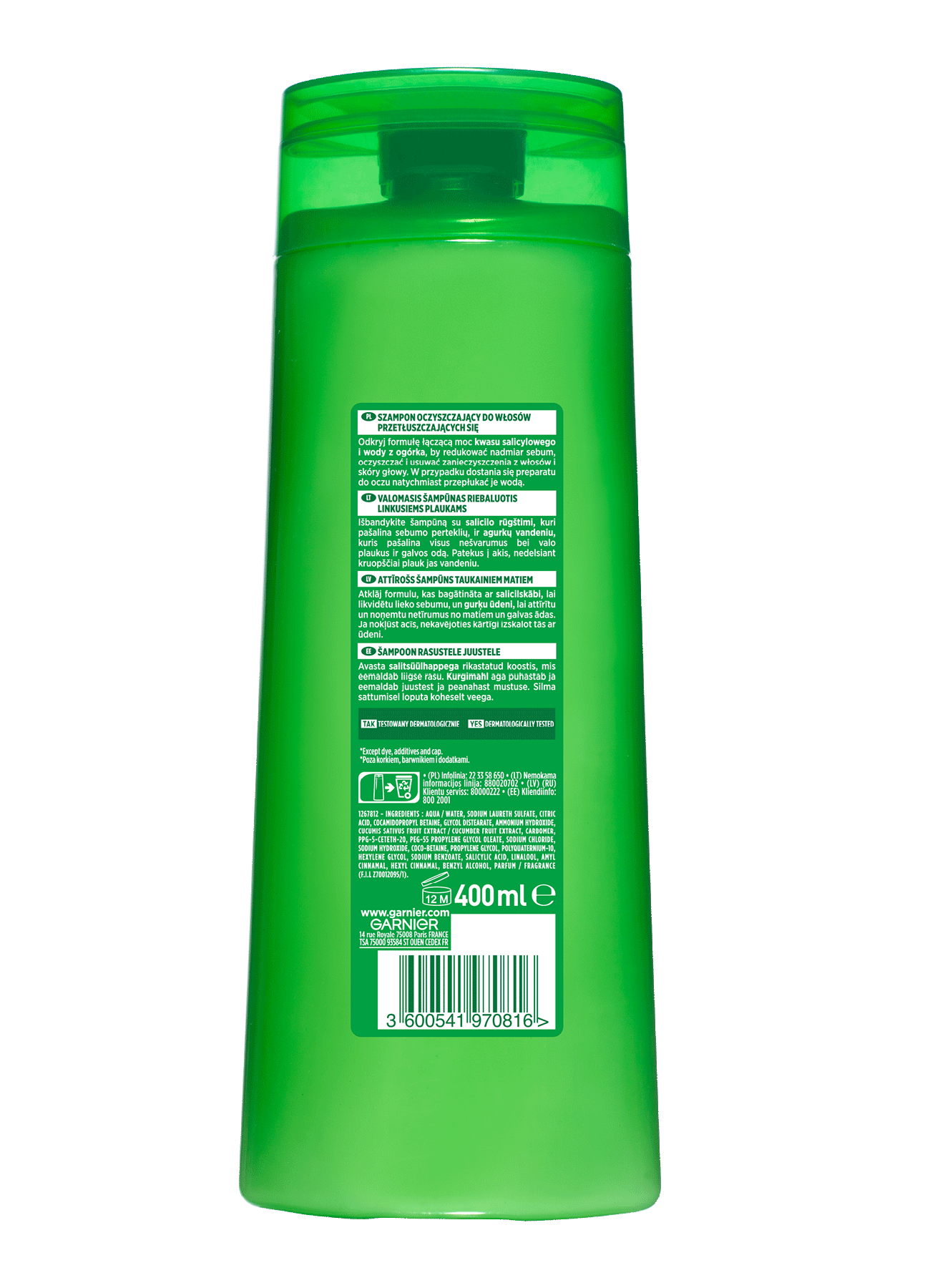 3600541970816 Fructis FRESH Szampon 400 PACK 22 15