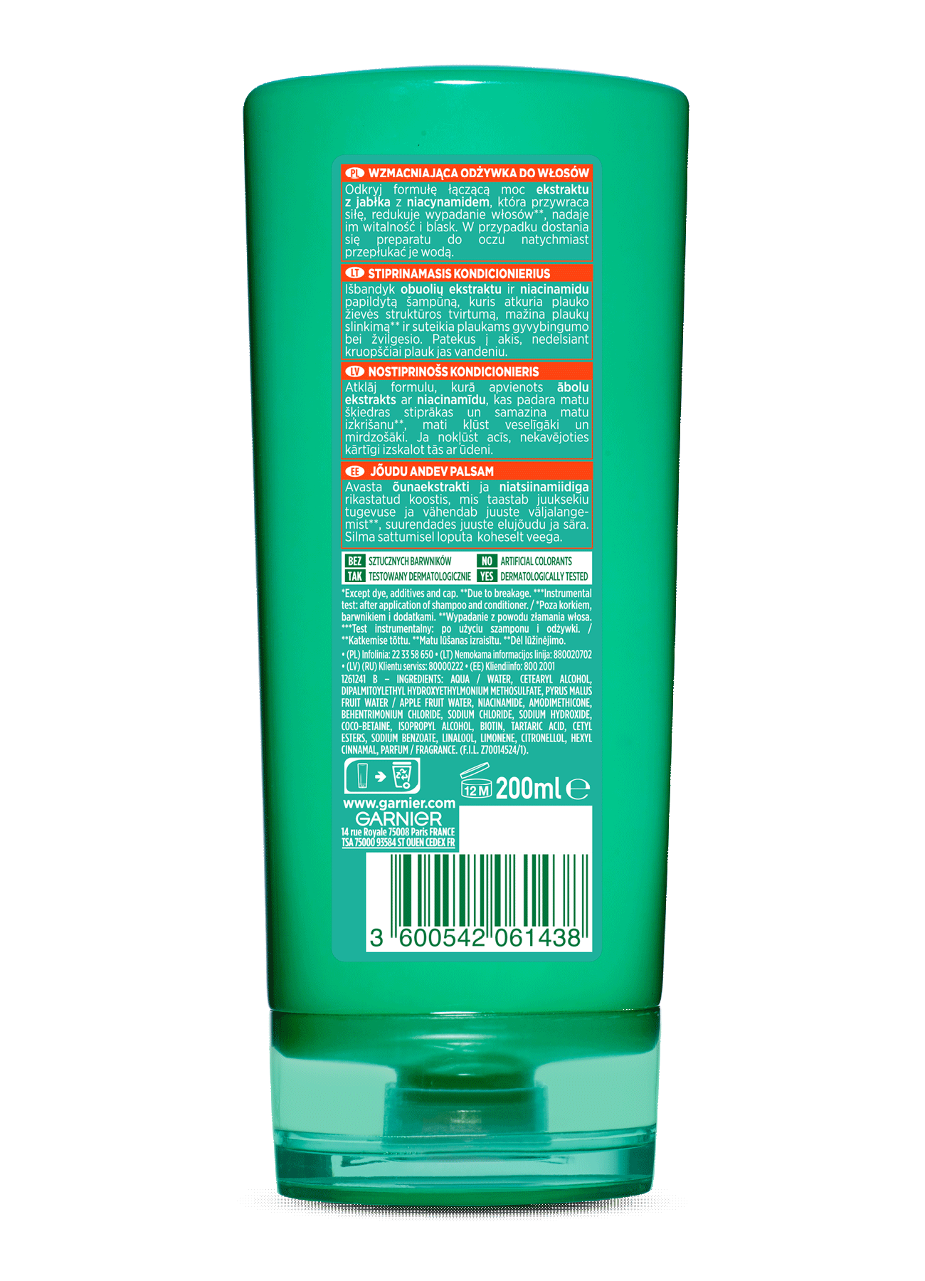 3600542061438 Fructis GROW STRONG Odzywka PACK 22 15