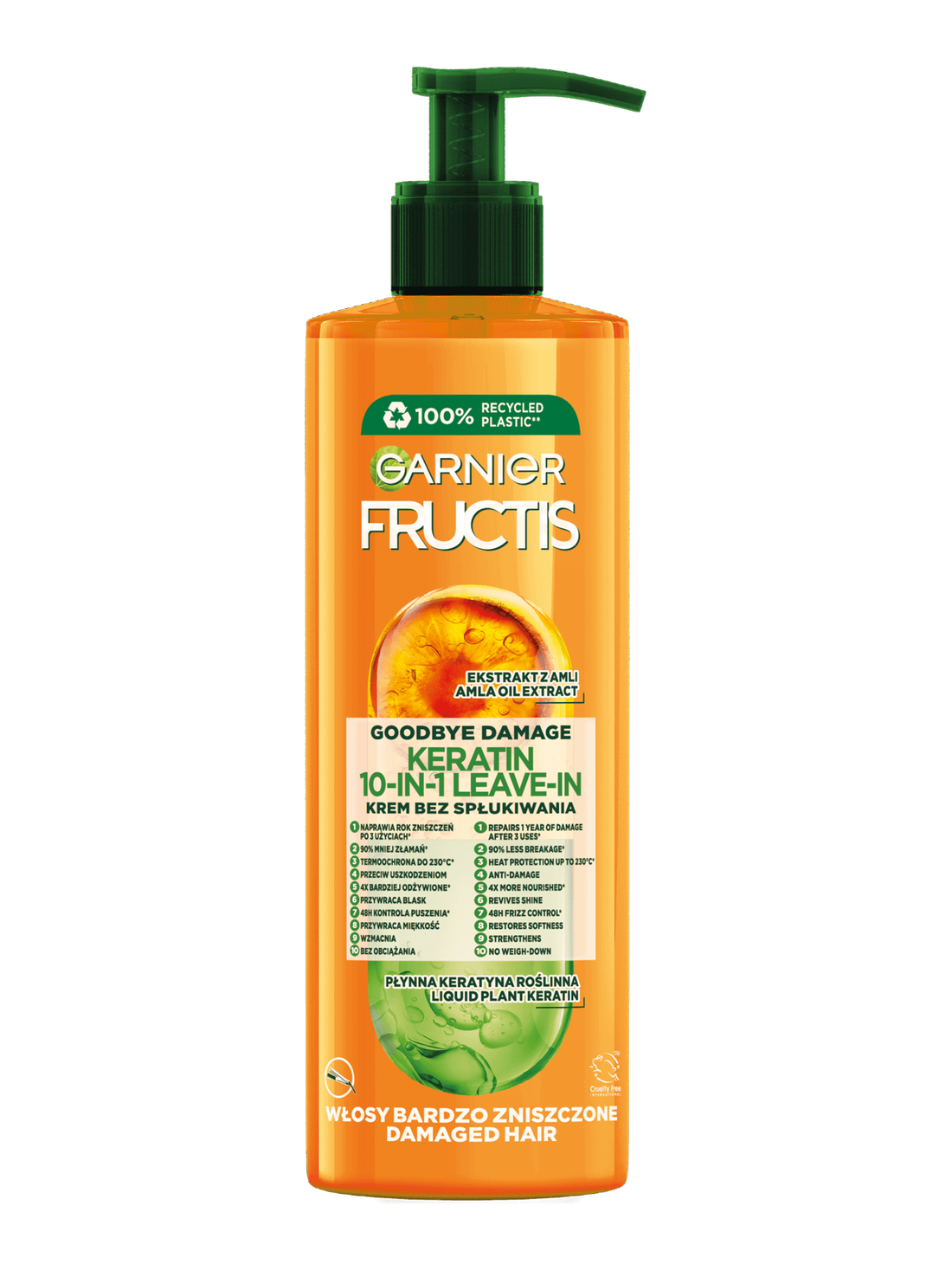 Garnier Fructis Krem Bez Spłukiwania 10w1 Goodbye Damage