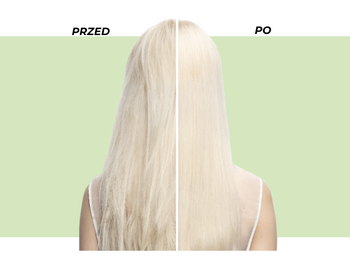 Trzy modelki o zdrowych włosach, blondynka na pierwszym planie, obok produkty Garnier Fructis Goodbye Damage