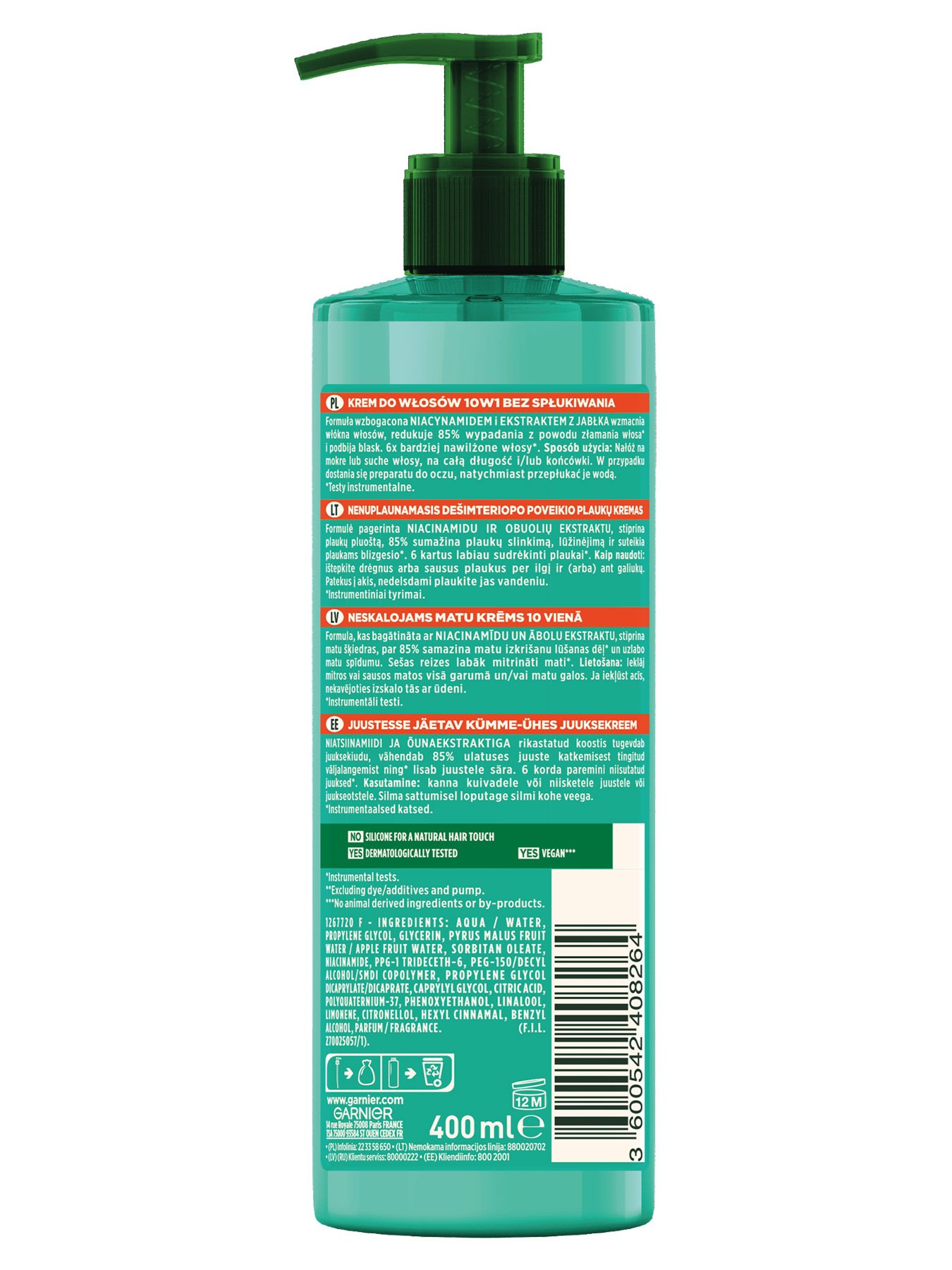 Garnier Fructis Grow Strong krem do włosów 10w1 bez spłukiwania