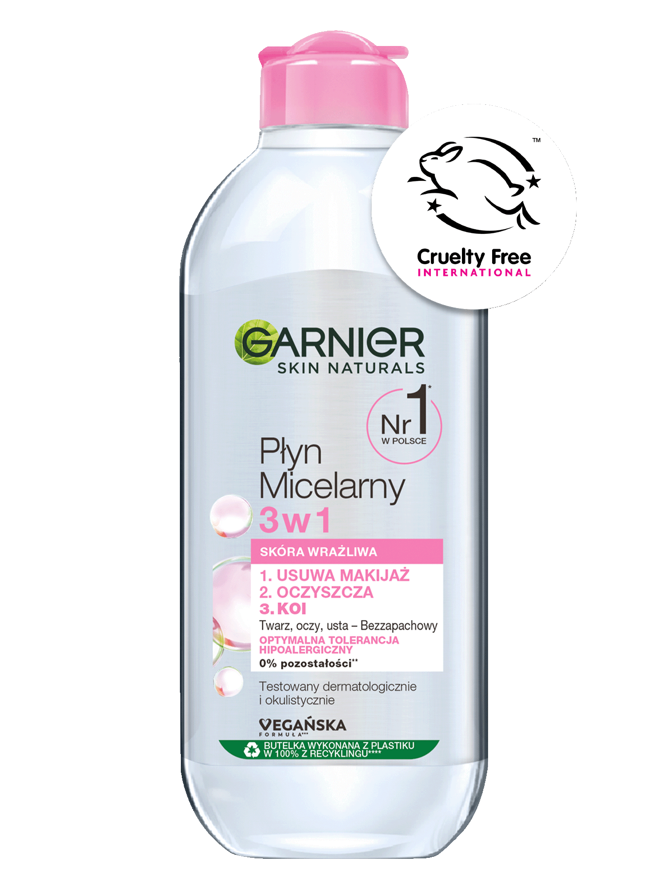 Garnier Płyn Micelarny Skóra wrażliwa 3 w 1