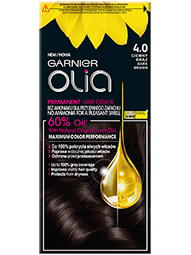 Farba do włosów Garnier Olia 4 0 Ciemny brąz