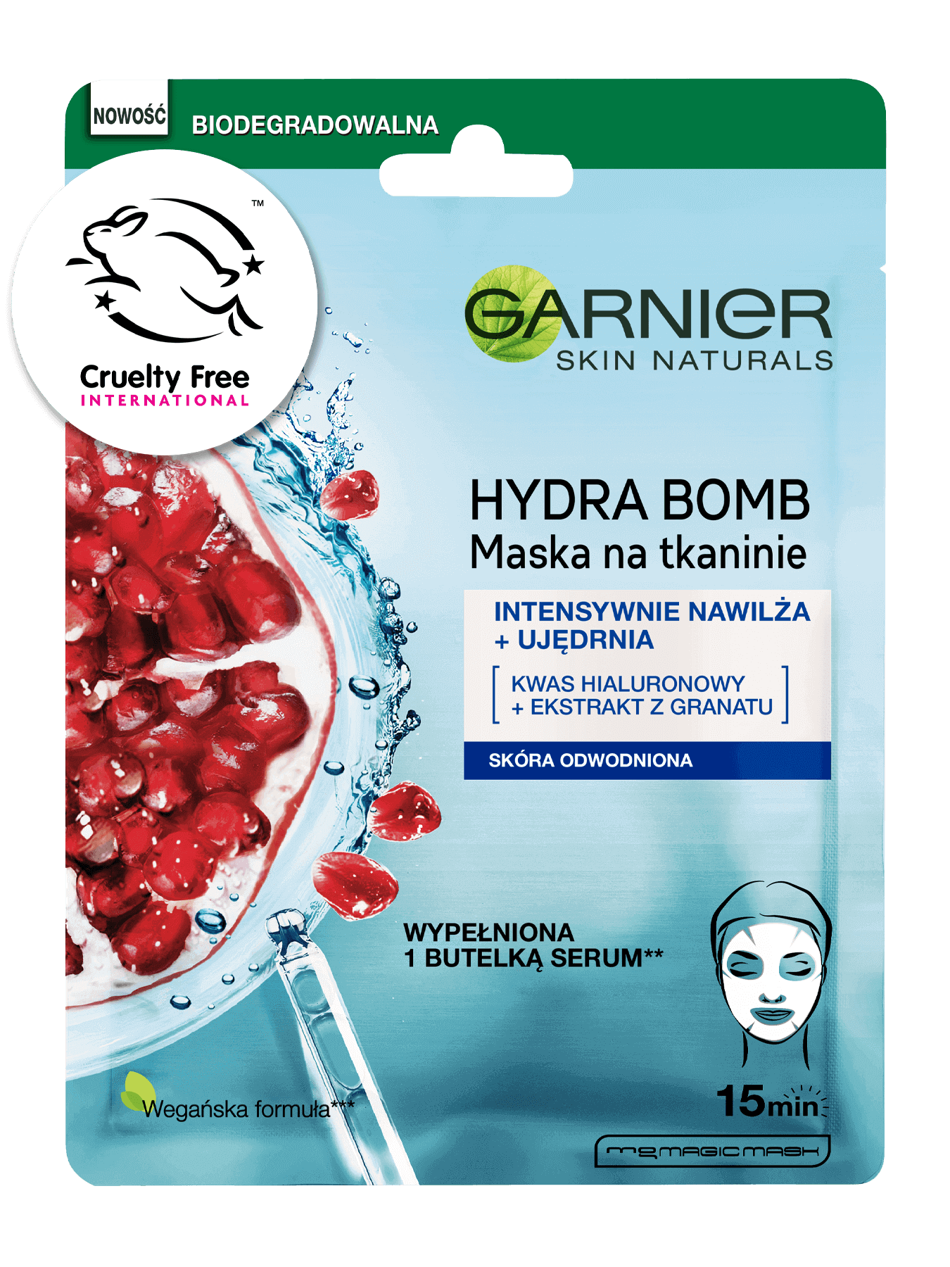 Garnier Aqua Bomb maska dla odwodnionej skóry