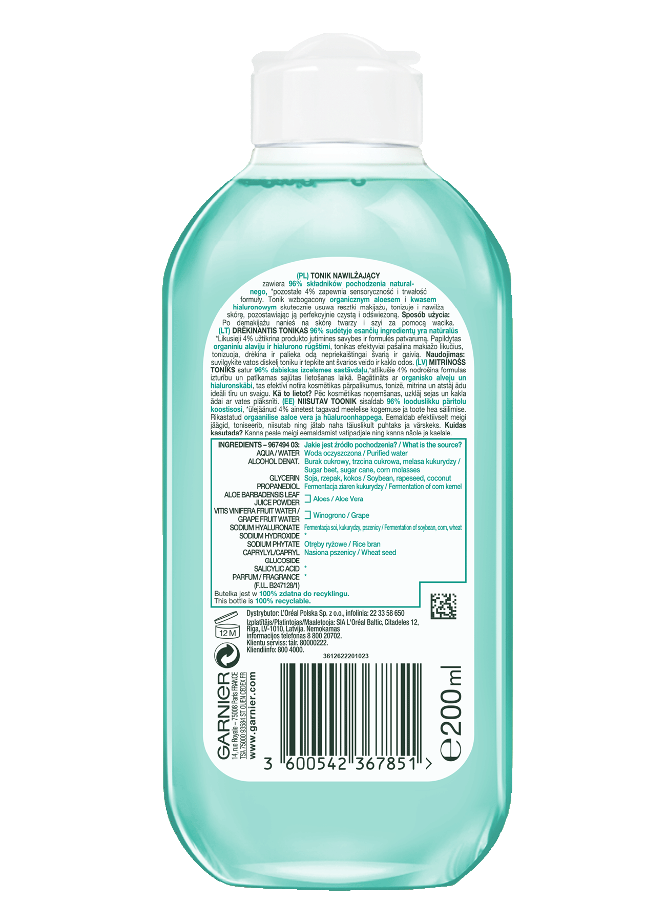 Hyaluronic Aloe - Tonic do twarzy