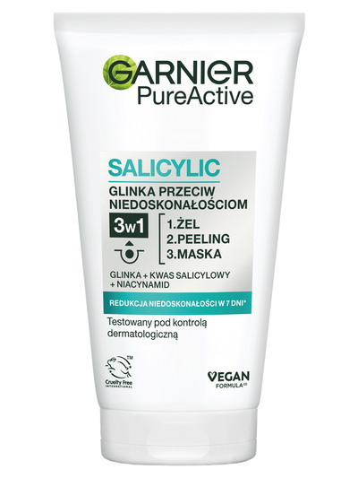 3w1 - żel oczyszczający + peeling + maska przeciw niedoskonałościom