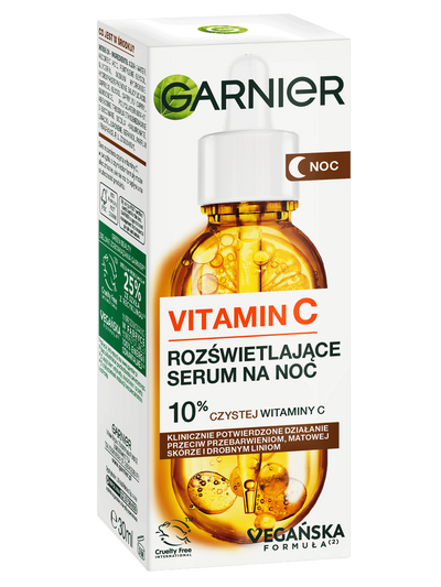 Serum z witaminą C na noc rozświetlające - Garnier Vitamin C