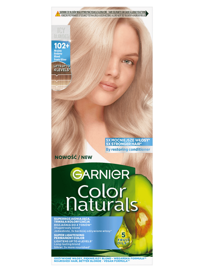 Color Naturals 102+ Mroźny Srebrny Blond