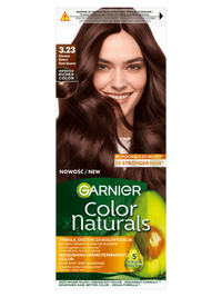 Garnier Color Naturals 3.23, Ciemny Kwarc, odżywcza farba do włosów, do 100% pokrycia siwych włosów