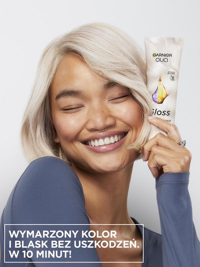 Olia Gloss Maska tonująca o odcieniu chłodny blond do włosów rozjaśnianych