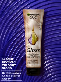 Olia Gloss Maska tonująca o odcieniu chłodny blond do włosów rozjaśnianych