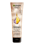 Tubka maski tonującej Garnier Olia Gloss z blond włosami i fioletowo-złotą kroplą olejku