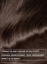 Olia Gloss Maska koloryzująca - toner o odcieniu chłodny brąz do włosów naturalnych i farbowanych