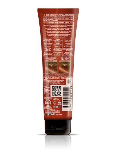 Olia Gloss Maska koloryzująca - toner o odcieniu miedziany brąz do włosów naturalnych i farbowanych