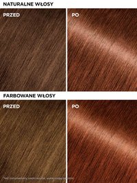 Olia Gloss Maska koloryzująca - toner o odcieniu miedziany brąz do włosów naturalnych i farbowanych