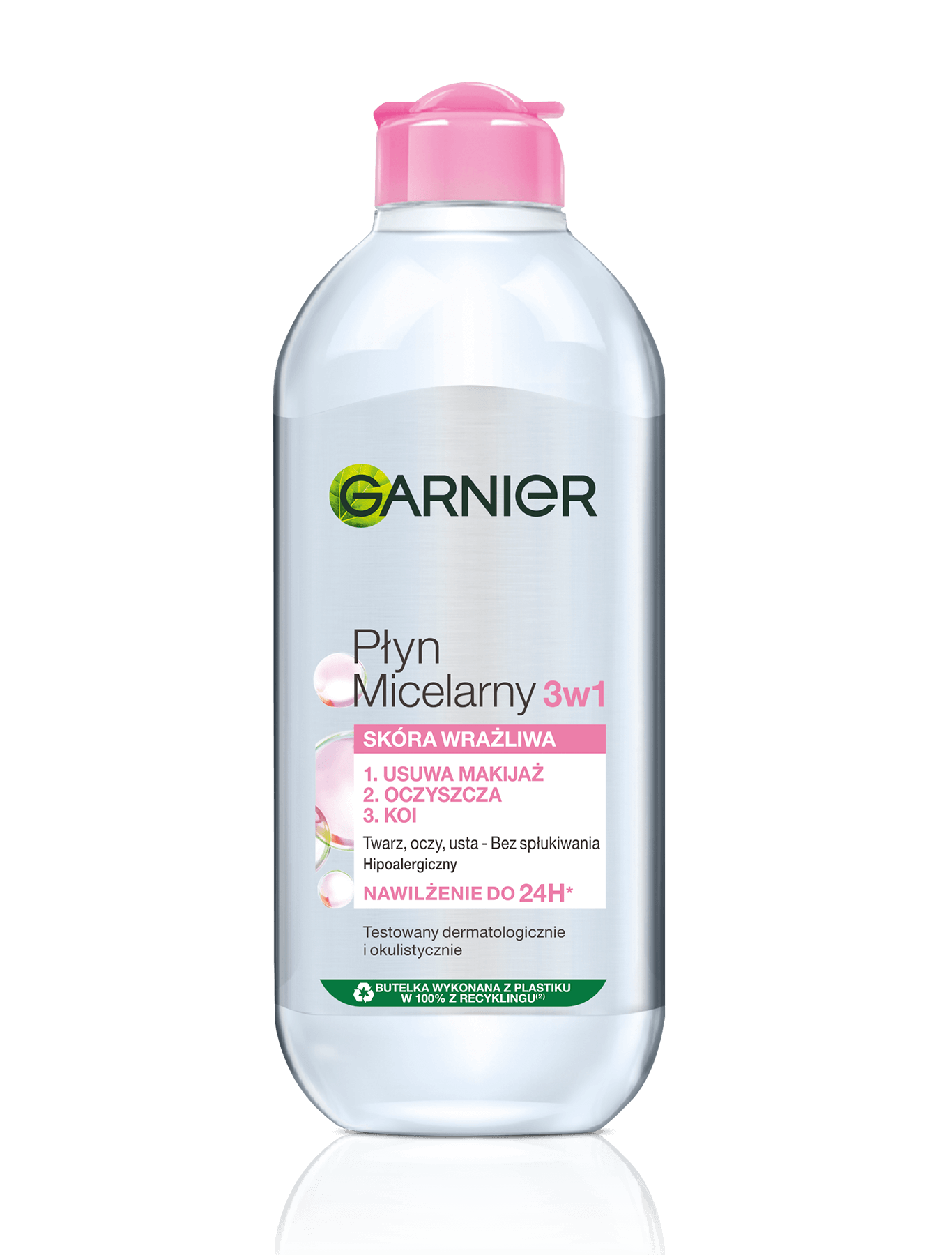 Płyn Micelarny do skóry wrażliwej 3w1 Garnier Skin Naturals 400ml