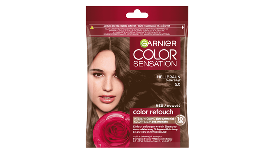 Garnier Color Retouch szampon koloryzujący 5.0 Jasny Brąz